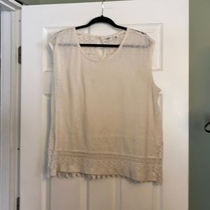Cream colored Short sleeve shirt